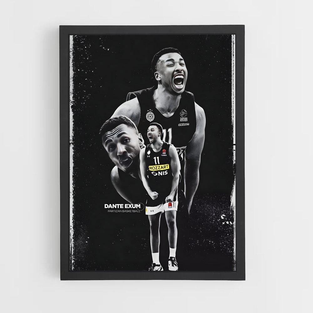 Poster Dunk et Sourire – affiche Basketball (vue 2)